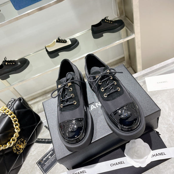 CC Sneaker 45mm Nero Pelle di Agnello e Vacchetta Rugosa