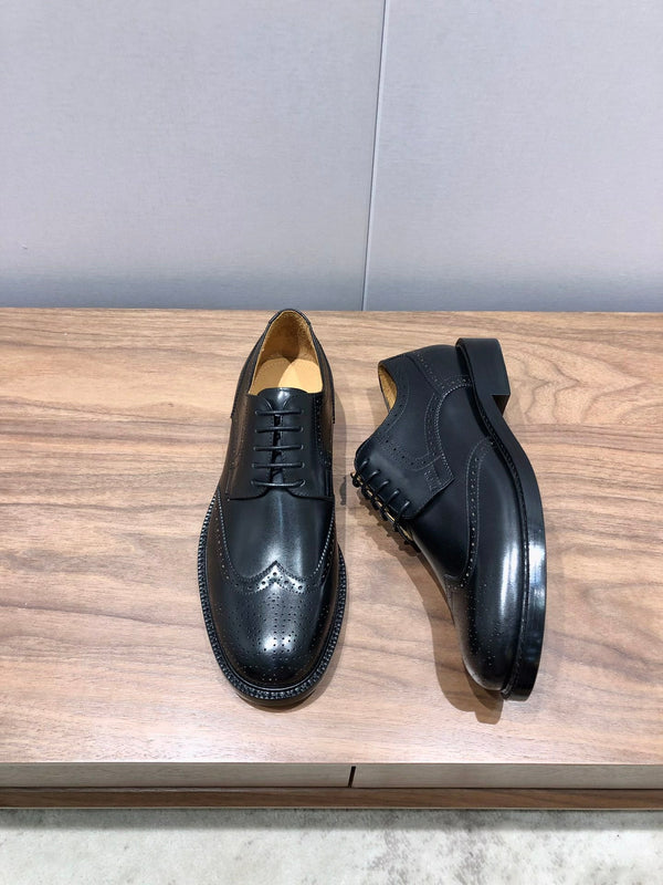CD LONDON WINGTIP OXFORD BLACK CALFSKIN