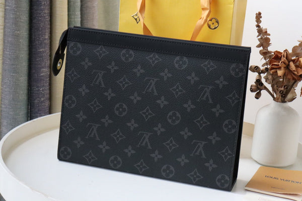 LV Eclipse Pochette Voyage MM Black Monogram Canvas 224229