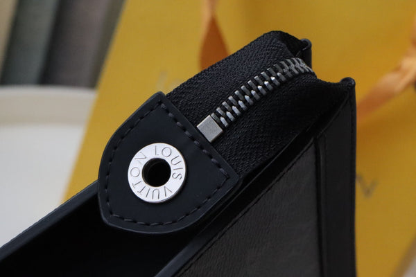 LV Eclipse Pochette Voyage MM Black Monogram Canvas 224229