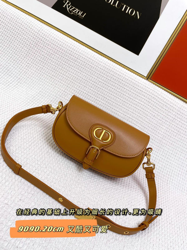 BORSA MINI BOBBY EAST-WEST 20 IN PELLE DI VITELLO MARRONE CIOCCOLATO