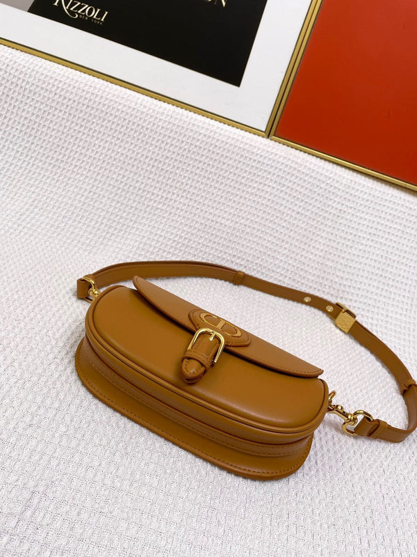 BORSA MINI BOBBY EAST-WEST 20 IN PELLE DI VITELLO MARRONE CIOCCOLATO