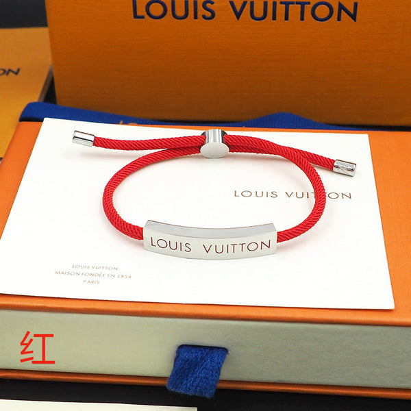 LV Space Bracelet Silver Red