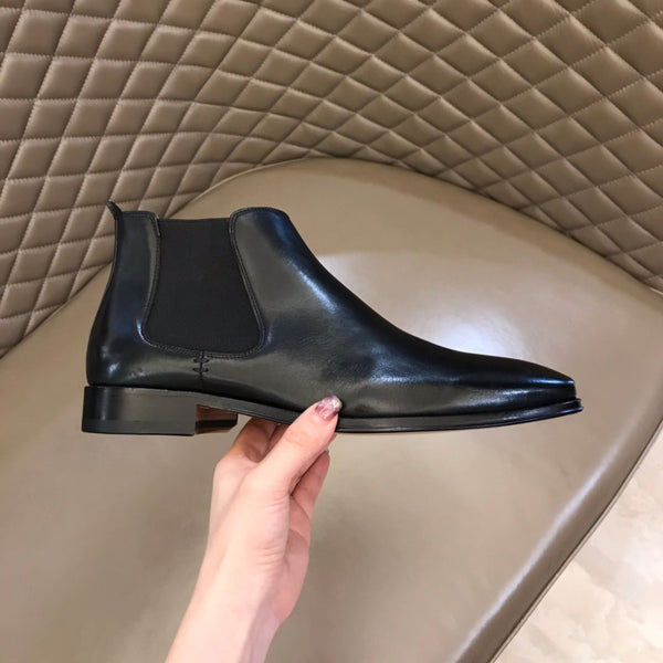 HM Men's Chelsea Boot Black Cowhide