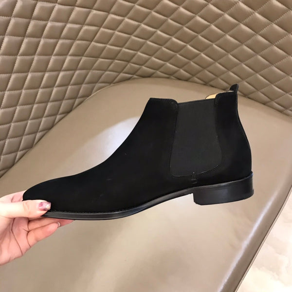HM Men's Chelsea Boot Black Suede