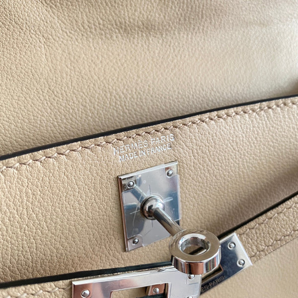 Kelly Danse II 22cm Beige Evercolor Leather Shw