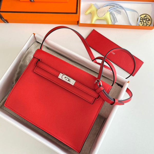 Kelly Danse II 22cm Red Evercolor Leather Shw