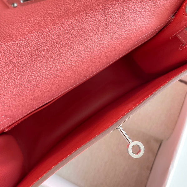 Kelly Danse II 22cm Pink Evercolor Leather Shw