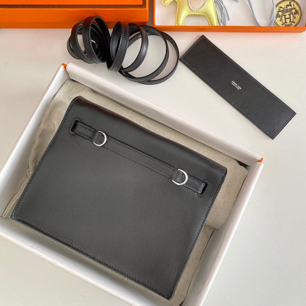 Kelly Danse II 22cm Black Evercolor Leather Shw