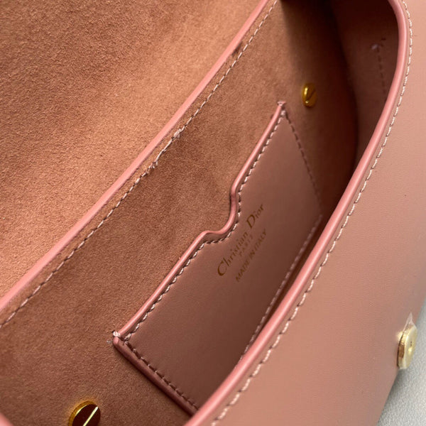 MINI BOBBY EAST-WEST 20 BAG IN ROSE PINK CALFSKIN