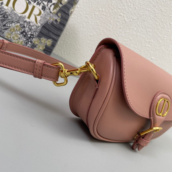 MINI BOBBY EAST-WEST 20 BAG IN ROSE PINK CALFSKIN