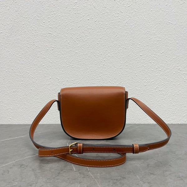 FOLCO CUIR TRIOMPHE 18 IN RED BROWN CALFSKIN