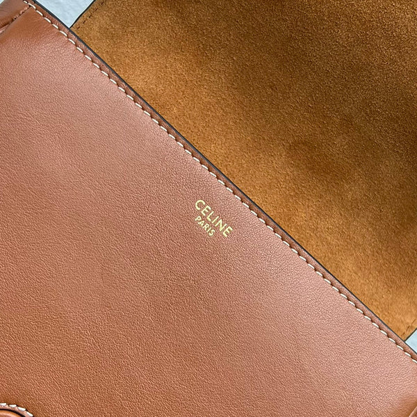 FOLCO CUIR TRIOMPHE 18 IN RED BROWN CALFSKIN