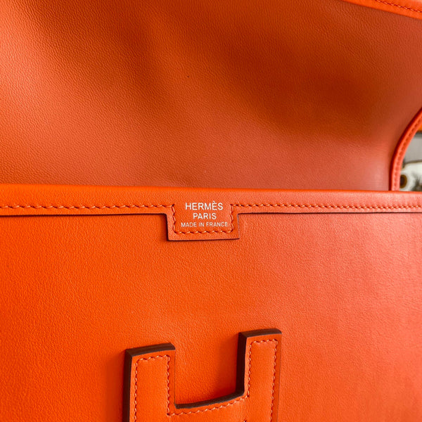 HM Jige 29 Orange Swift Calfskin 229027