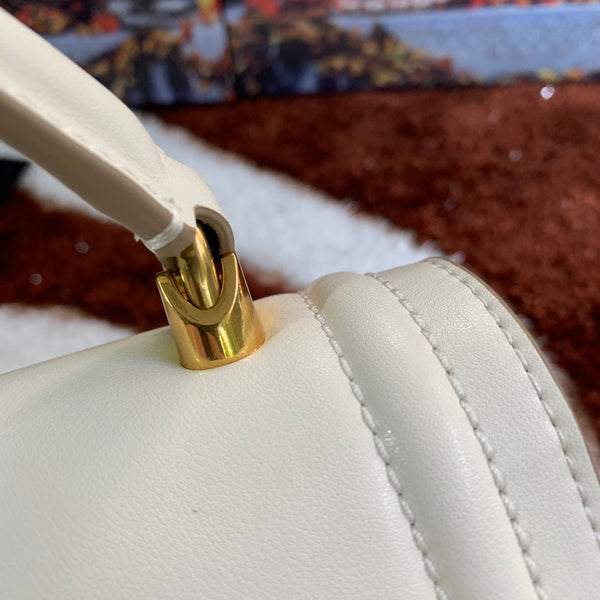 devotion 24 top-handle white calfskin