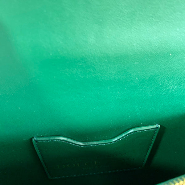 devotion 24 top-handle dark green calfskin