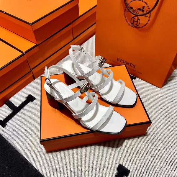 MID - SANDAL WHITE CALFSKIN