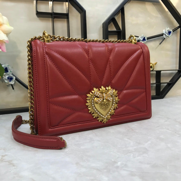 large devotion 26 shouder bag burgundy cafskin