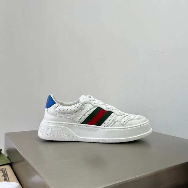 GG Men's ACE Sneaker White Calfskin 536967