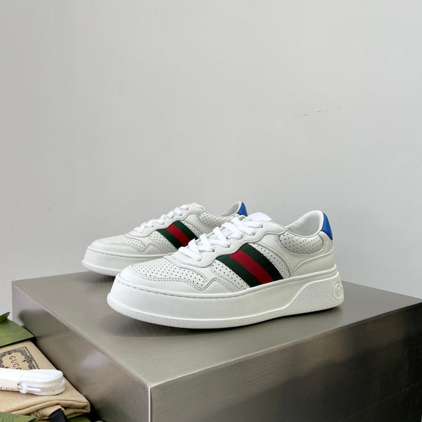 GG Men's ACE Sneaker White Calfskin 536967