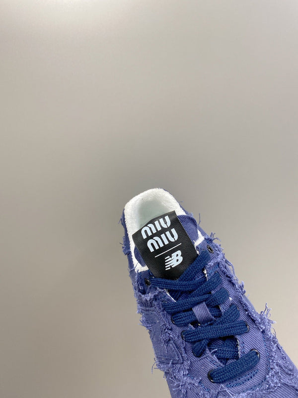Miu Balance 574 Sneaker Blue Fabric