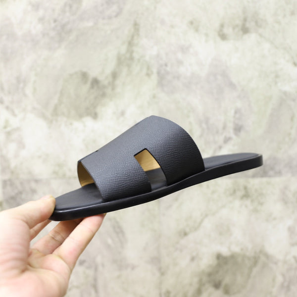 HM IZMIR SANDAL BLACK CALFSKIN