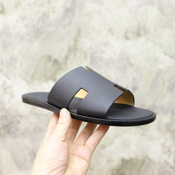 HM IZMIR SANDAL BLACK CALFSKIN