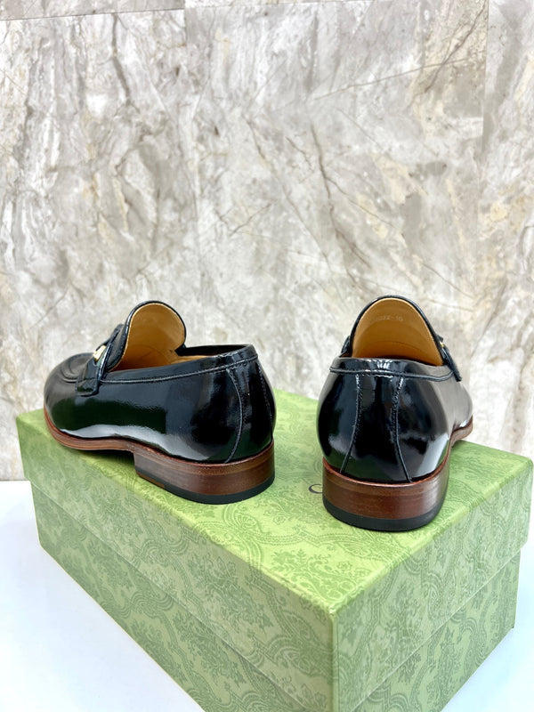 GG Men's Tassel Loafer Black Patent Leather 548745