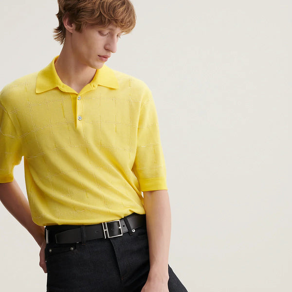 HM Nathan 40mm Belt Black Chocolate Leather 187791