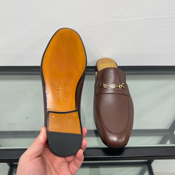 GG Men's Mule Brown Premium Calfskin 559040
