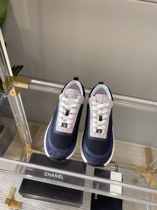 CC Sneaker In Charcoal Blue Wool 145625