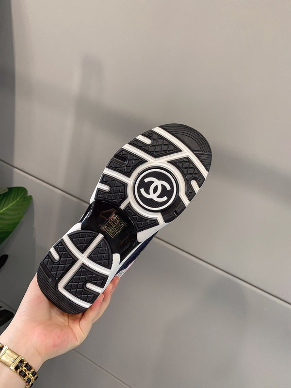 CC Sneaker In Charcoal Blue Wool 145625