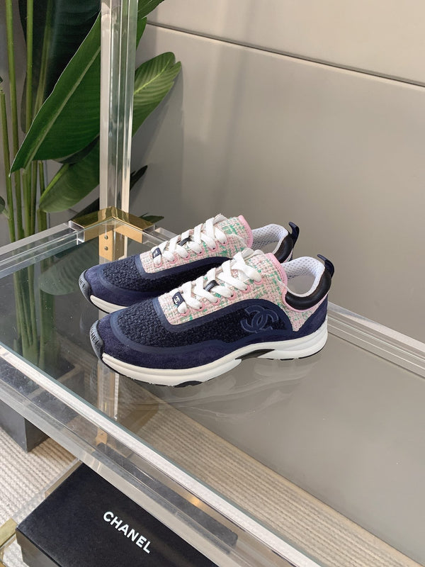 CC Sneaker In Charcoal Blue Wool 145625