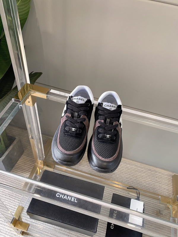 CC Sneaker In Black Mesh Fabric 145611