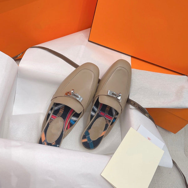 OZ Mule Brown Calfskin