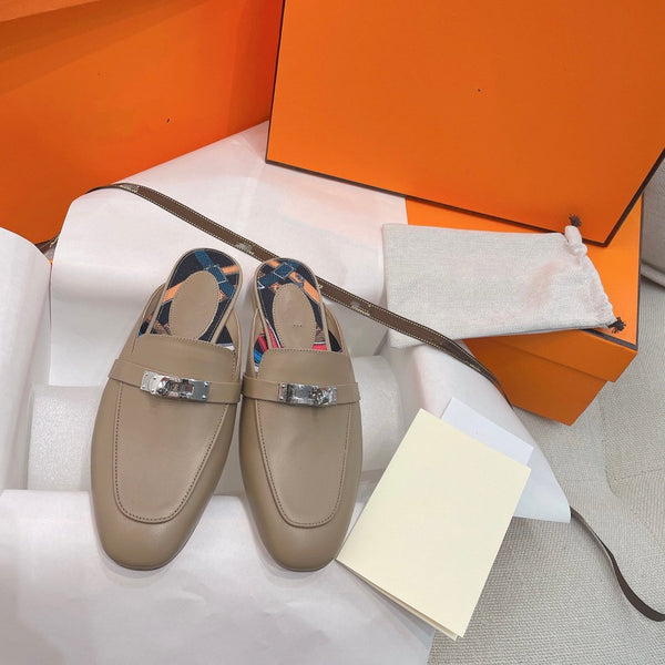 OZ Mule Brown Calfskin