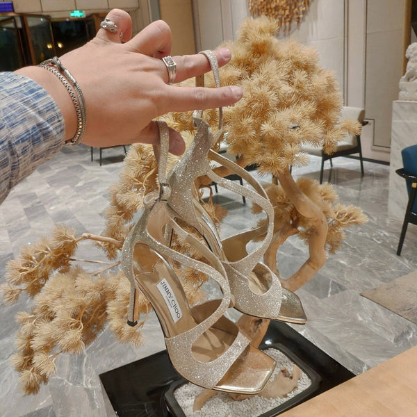 Jimmy 25 Azia 95 Platinum Ice Dusty Glitter Fabric 240077