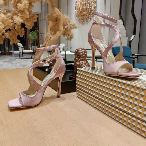 Jimmy 25 Azia 95 Pink Pearl Silk with Lambskin 240079