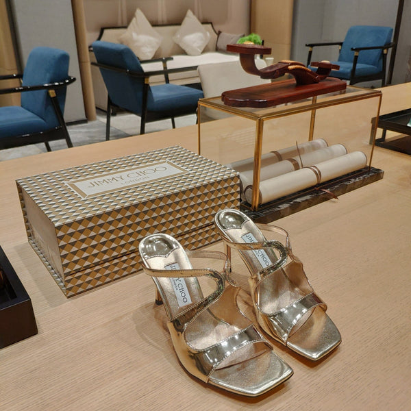 Jimmy 25 Anise 85 Silver Patent Leather 240074