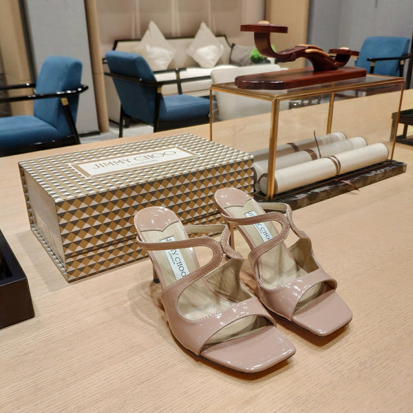 Jimmy 25 Anise 85 Nude Pink Pelle Verniciata 240076