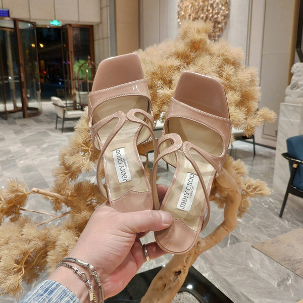 Jimmy 25 Anise 85 Nude Pink Pelle Verniciata 240076