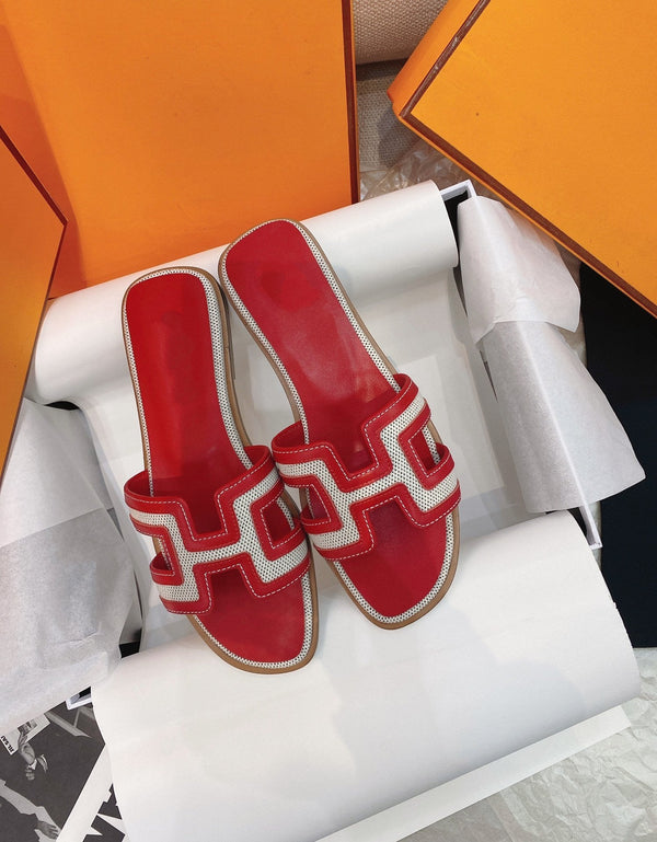 Oran Sandal Red Leather