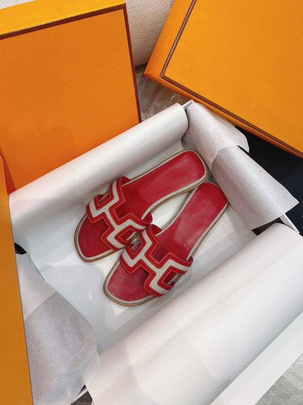 Oran Sandal Red Leather