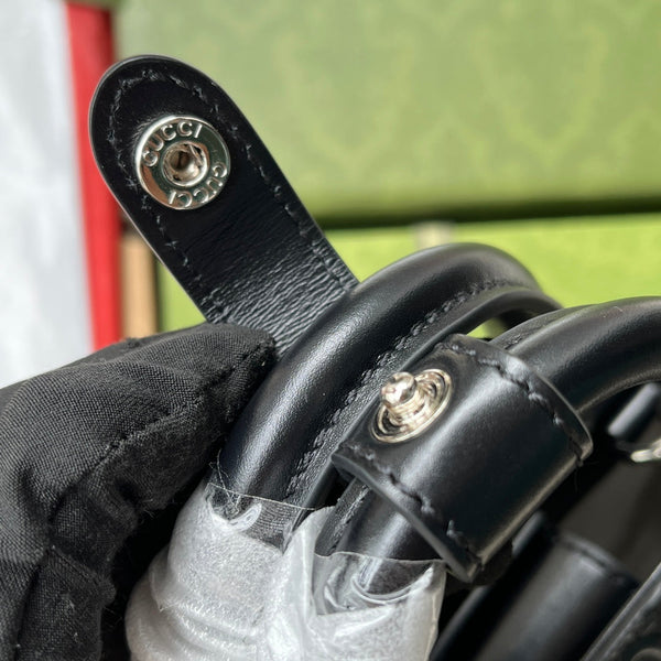 BORSA TOTE IN RILIEVO 20 IN PELLE DI VITELLO NERA