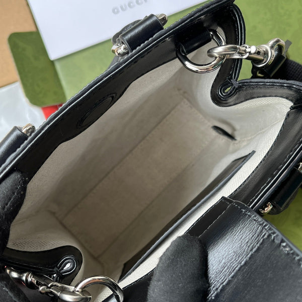 BORSA TOTE IN RILIEVO 20 IN PELLE DI VITELLO NERA