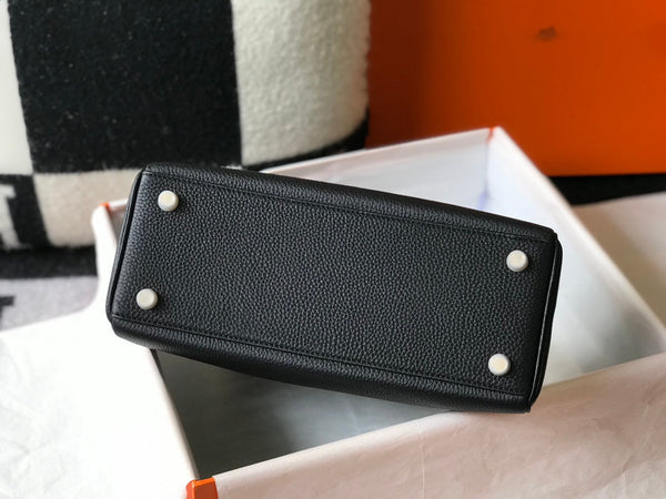 hm kelly 32cm pelle togo nera hardware dorato