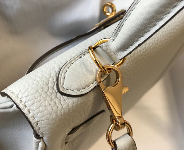 hm kelly 32cm white togo leather gold hardware