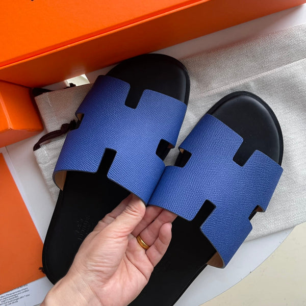 HM Men's Izmir Slide Blue Sheepskin 538560