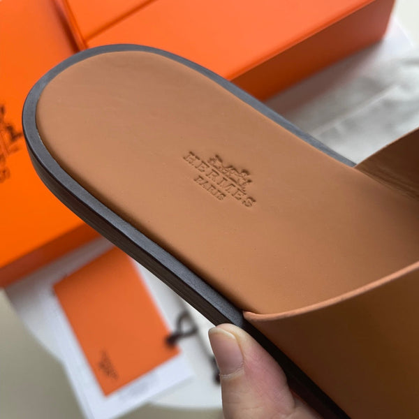 HM Men's Izmir Slide Brown Sheepskin 538562