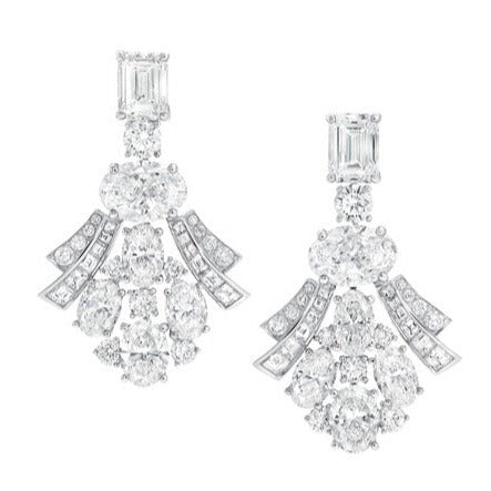 ORECCHINI IN ARGENTO CON DIAMANTI GRA
